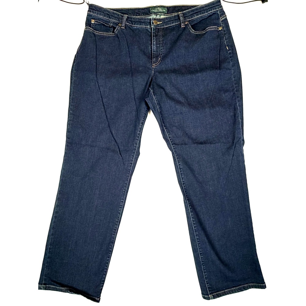Y2K Lauren Ralph LRL Jeans Women's Plus Size 20W Dark Wash Straight Leg Stretch